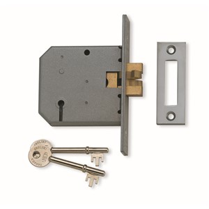 UNION J2477 SLIDING DOOR LOCK 77MM (3.0") BRASS