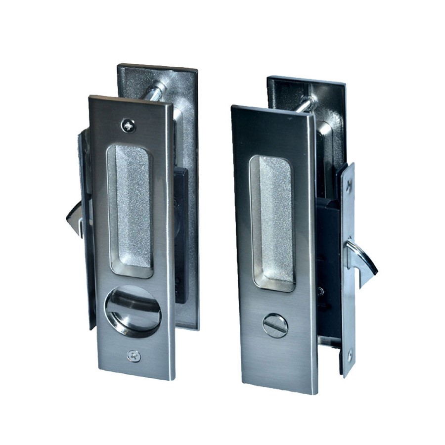 SLIDING DOOR BATH/PRIVACY LOCKSET CHROME