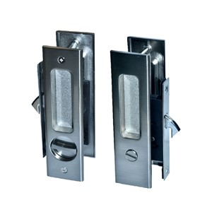 SLIDING DOOR BATH/PRIVACY LOCKSET CHROME