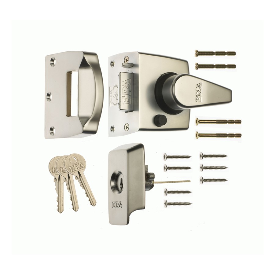 ERA 1730 AUTO DEADLOCKING NIGHTLATCH BS3621 60MM SN/SC