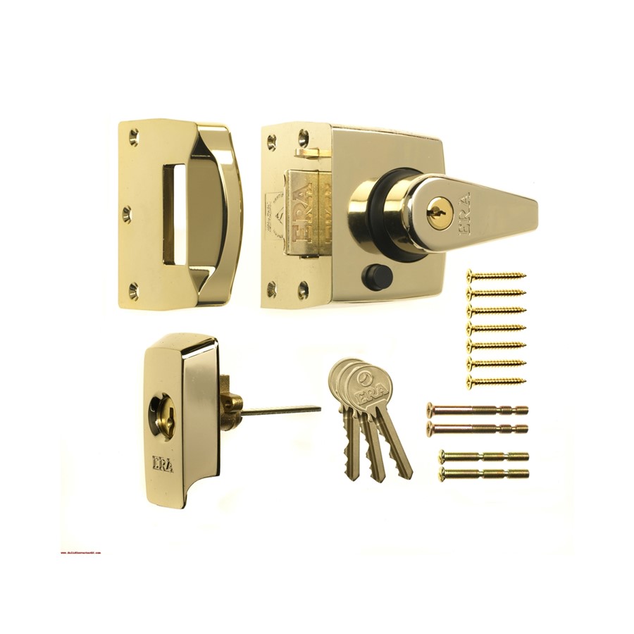 ERA 1830 DOUBLE LOCKING NIGHTLATCH BS3621 40MM SN/SC