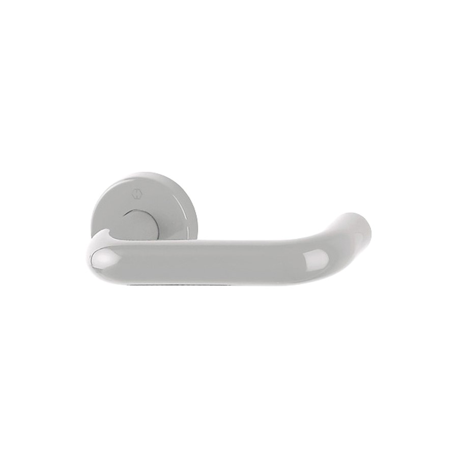 N&C SPECTRUM ROUND BAR 21MM DIA L/GREY LEVER ON ROSE