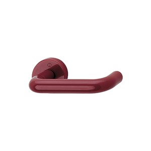 N&C SPECTRUM ROUND BAR 21MM DIA CLARET LEVER ON ROSE