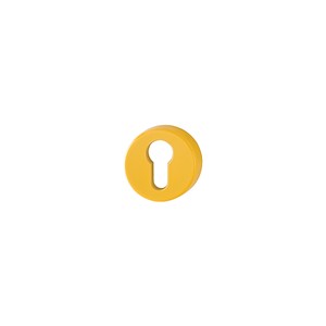 N&C SPECTRUM 52MM DIA YELLOW EURO PROFILE ESCUT (PR)