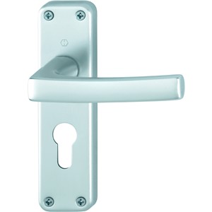 HOPPE DUBAYY LEVER EURO LOCK ON BACKPLATE (AR 1107/267E)