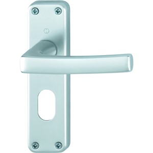 HOPPE DUBAYY LEVER OVAL LOCK ON BACKPLATE (AR 1107/267O)