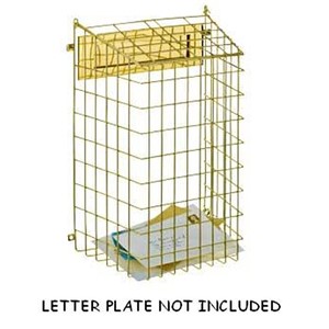 LETTER CAGE 450X325X200MM BRASSED