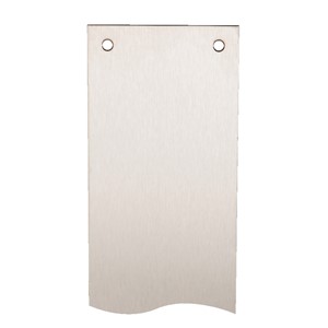 N&C SPECIFIER FINGER PLATE 475 X 75 X 1.5MM RAD CNR DCSK C/W SCREWS SS