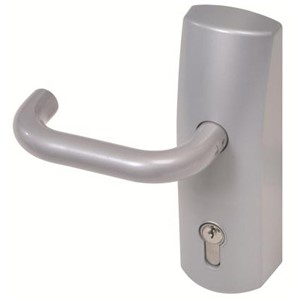 UNION EXIMO OUTSIDE ACCESS DEVICE RTD LEVER W/O CYLINDER SILVER