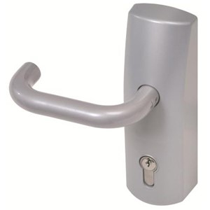 UNION EXIMO OUTSIDE ACCESS DEVICE RTD LEVER & CYCLINDER SILVER