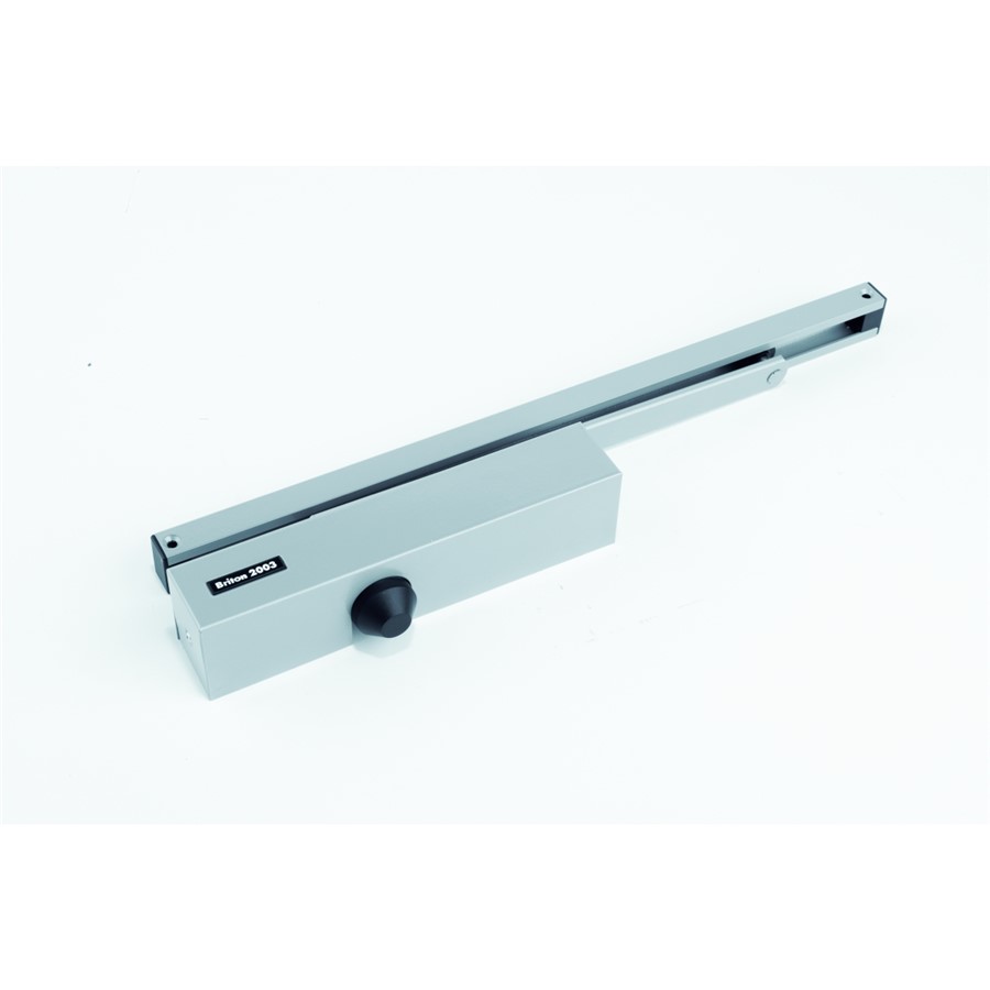 BRITON 2003T SIZE 3 SLIDE ARM DOOR CLOSER IN SES FINISH