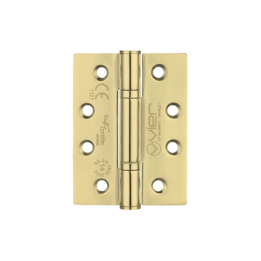 VIER 102X76X3MM CONC/D BEARING HINGE CE GRADE 14 PVD BRASS