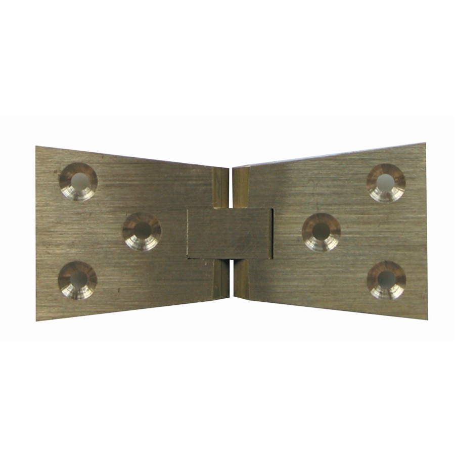 COUNTER FLAP HINGES 75X25MM SANDED BRASS