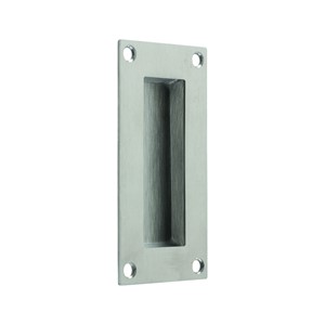 N&C SPECIFIER RECTANGLE FLUSH PULL 100 X 50MM SSS
