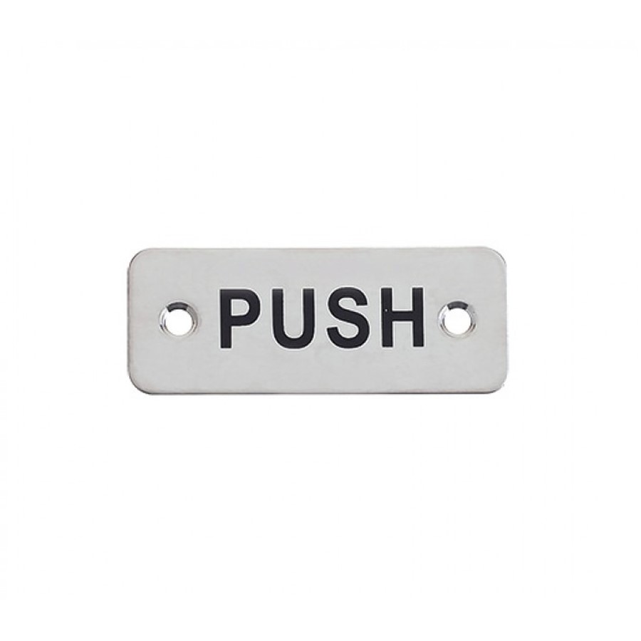 N&C SPECIFIER "PUSH" ENGRAVED PLATE 75X30MM DCSK SSS