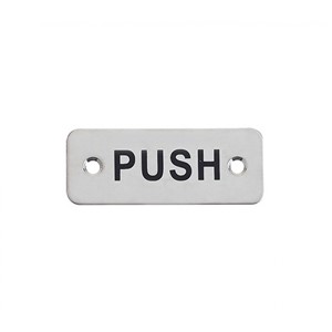 N&C SPECIFIER "PUSH" ENGRAVED PLATE 75X30MM DCSK SSS