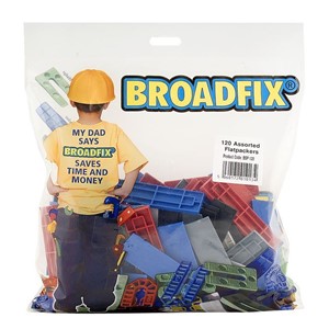 BROADFIX ASSORTED FLATPACKERS 100 X 28MM 1-6MM POLY BAG 120 PCS