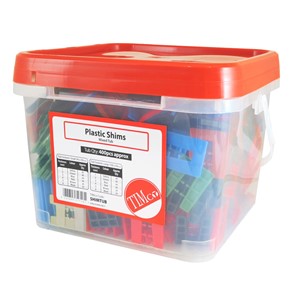 TIMCO MIXED TUB 400PCE PLASTIC HORSESHOE PACKERS  1 - 6MM