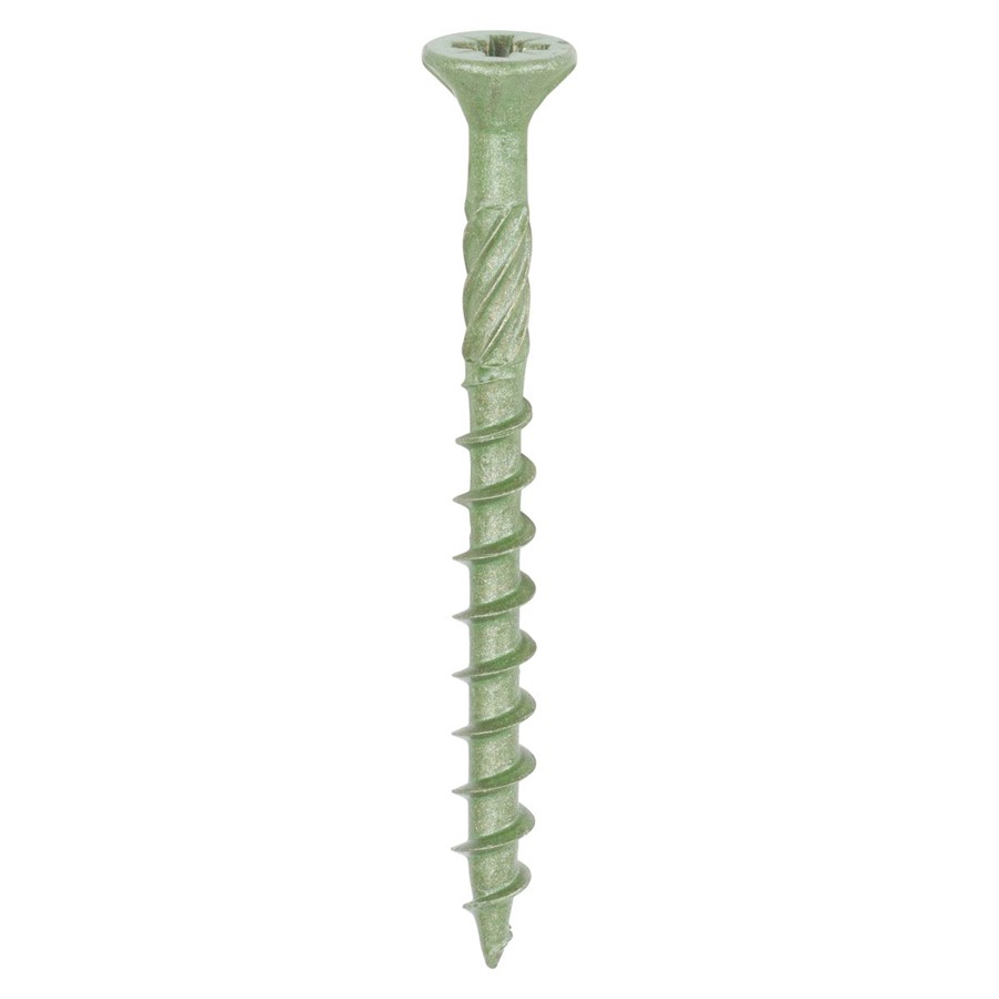 TIMCO COUNTERSUNK DECKING SCREWS 4.5X70MM EXT GREEN - BOX 200