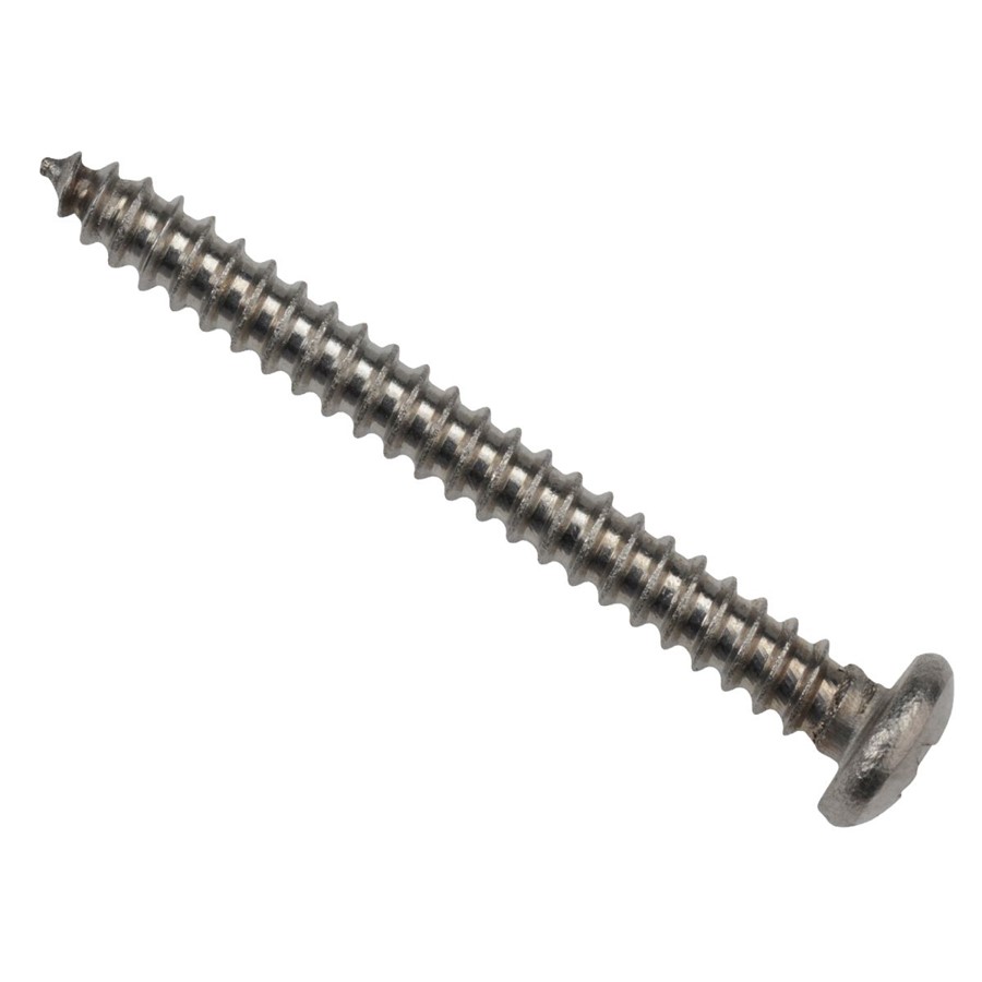 SELF TAPPING SCREWS 6 X 5/8" A2 ST/STEEL PAN HEAD BOX 100