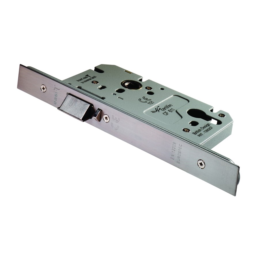 N&C SPECIFIER DIN NIGHTLATCH 72MM CENTRE, 60MM BACKSET SSS