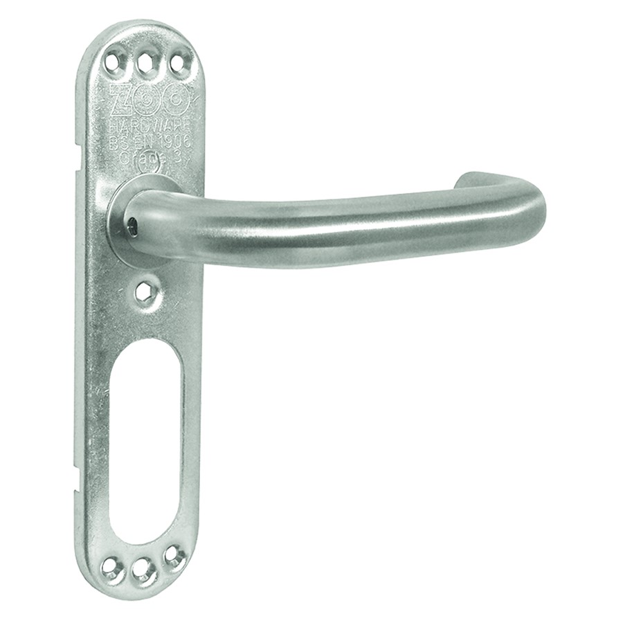 N&C SPECIFIER 19MM LEVER ON BACKPLATE 178 X 43MM GRADE 3/304 SSS
