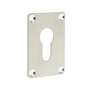 N&C SPECIFIER REPAIR ESCUTCHEON EURO PROFILE 65 X 47 X 1.2MM SCREW FIX