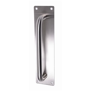 N&C SPECIFIER D-PULL HANDLE ON PLATE 19 X 225MM (305 X 75MM) SSS