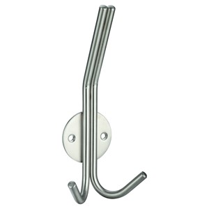 N&C SPECIFIER DOUBLE HAT & COAT HOOK SSS
