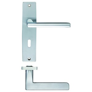 ZOO VENICE LEVER ON LOCK BACKPLATE 180X43MM SC