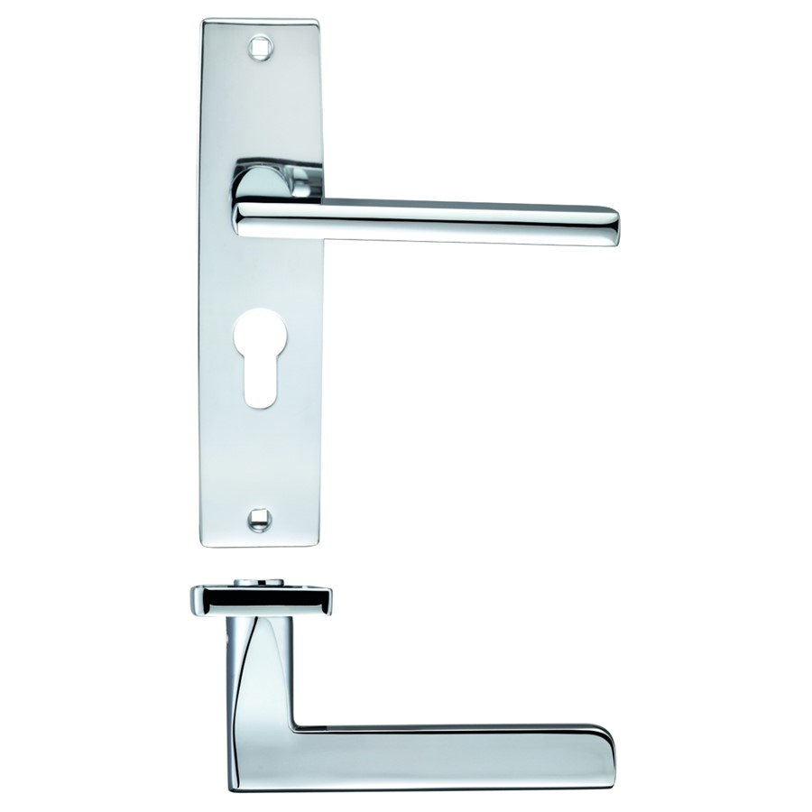 ZOO VENICE LEVER ON EURO BACKPLATE 180X43MM CP