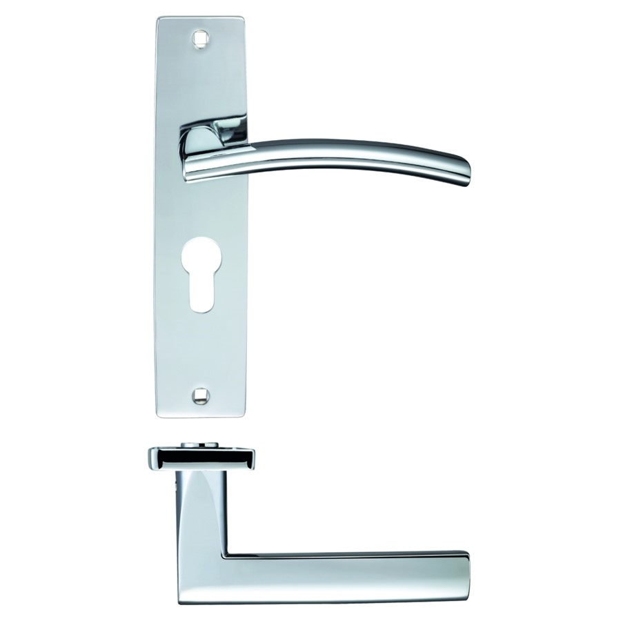ZOO AMALFI LEVER ON EURO BACKPLATE 180X43MM CP