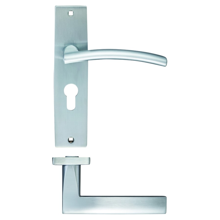 ZOO AMALFI LEVER ON EURO BACKPLATE 180X43MM SC