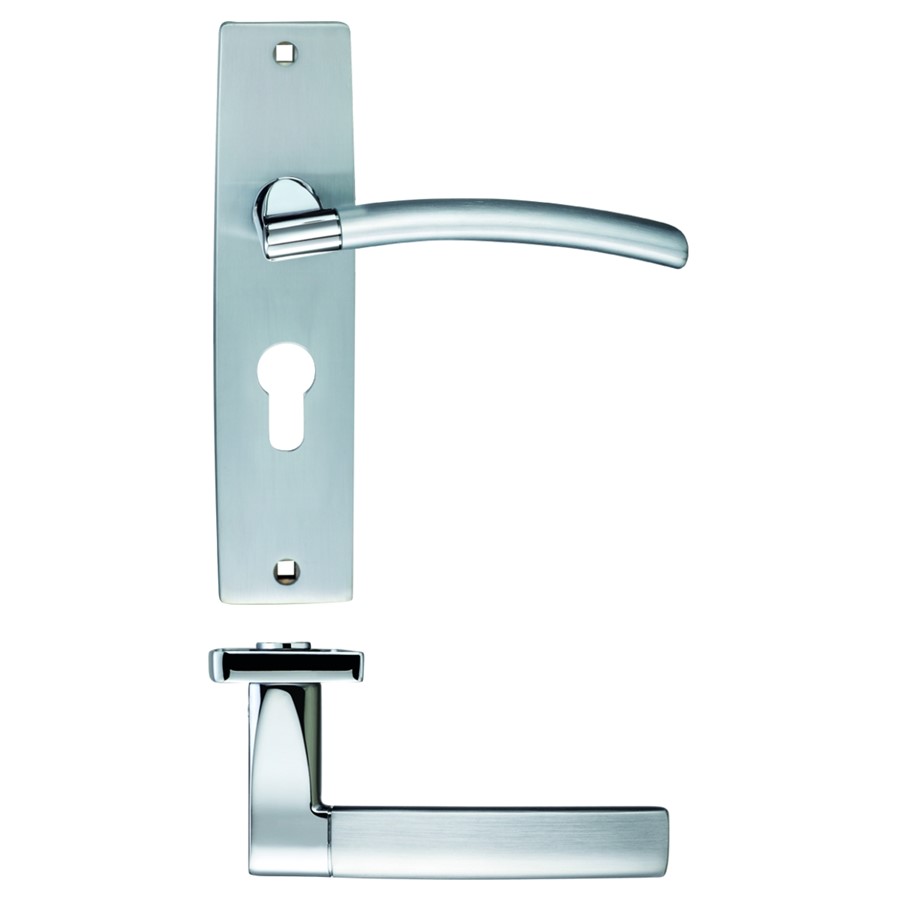 ZOO AMALFI LEVER ON EURO BACKPLATE 180X43MM SCCP