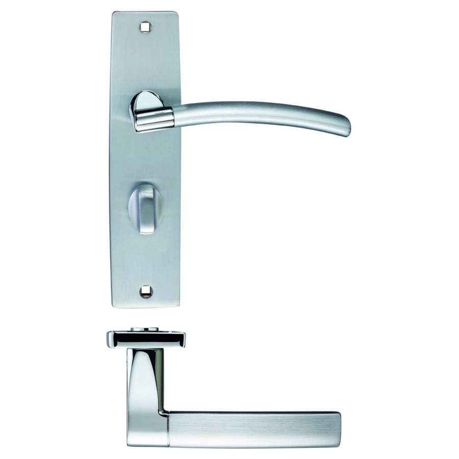 ZOO AMALFI LEVER ON BATH BACKPLATE 180X43MM SCCP