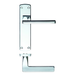 ZOO LEON LEVER ON LATCH BACKPLATE 170X40MM CP