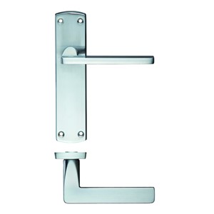 ZOO LEON LEVER ON LATCH BACKPLATE 170X40MM SC