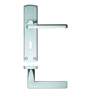 ZOO LEON LEVER ON LOCK BACKPLATE 170X40MM SC