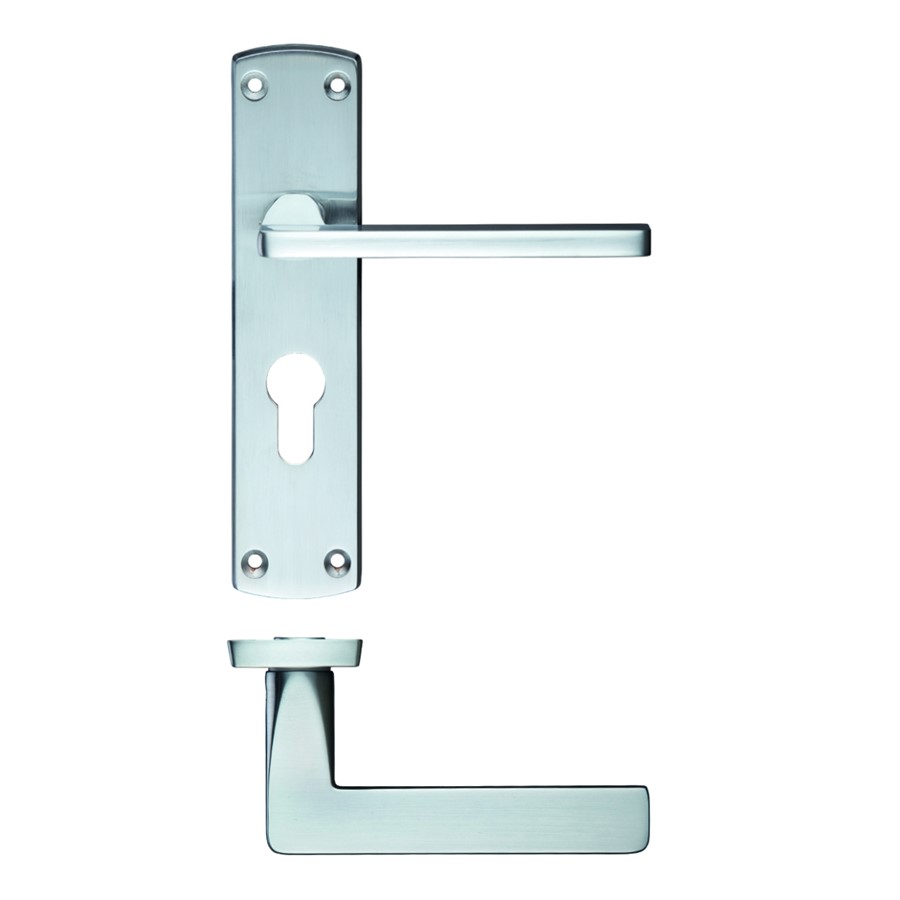 ZOO LEON LEVER ON EURO BACKPLATE 170X40MM SC