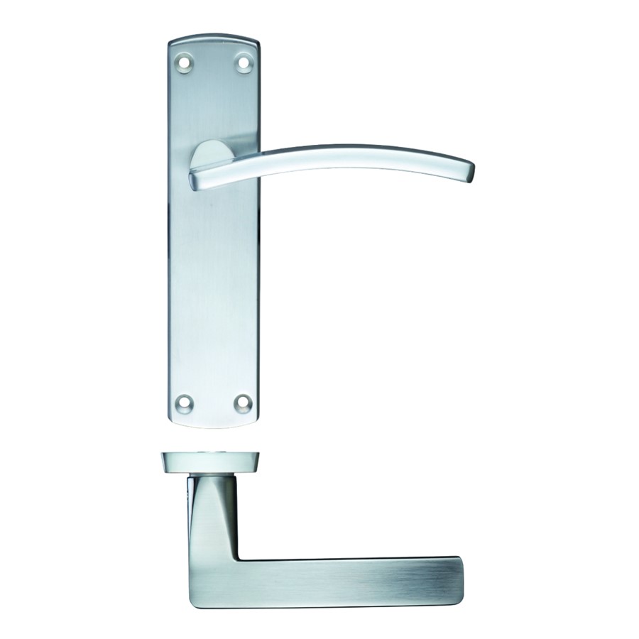 ZOO TOLEDO LEVER ON LATCH BACKPLATE 170X40MM SC
