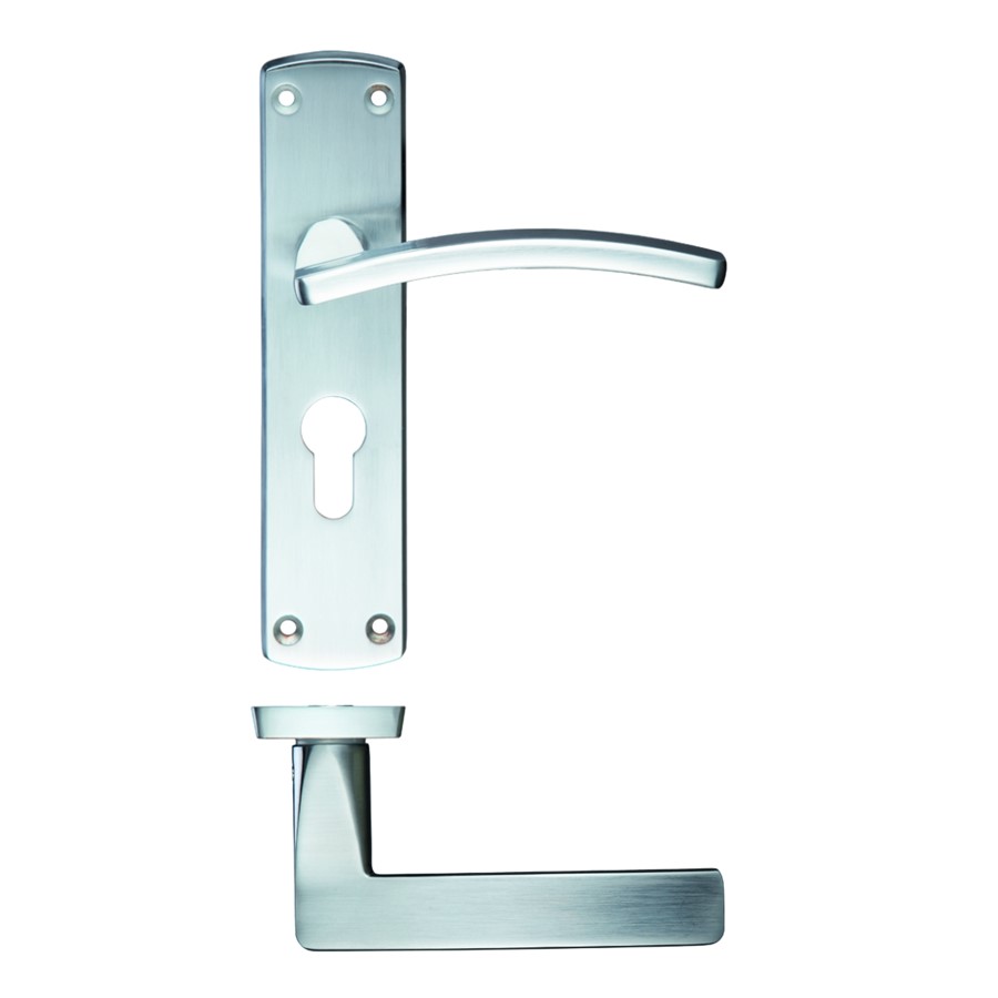 ZOO TOLEDO LEVER ON EURO BACKPLATE 170X40MM SC