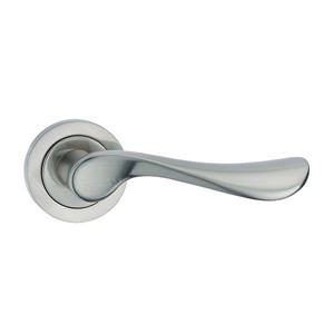 FORTESSA WAVE SAT NICKEL LEVER ON ROSE HANDLES