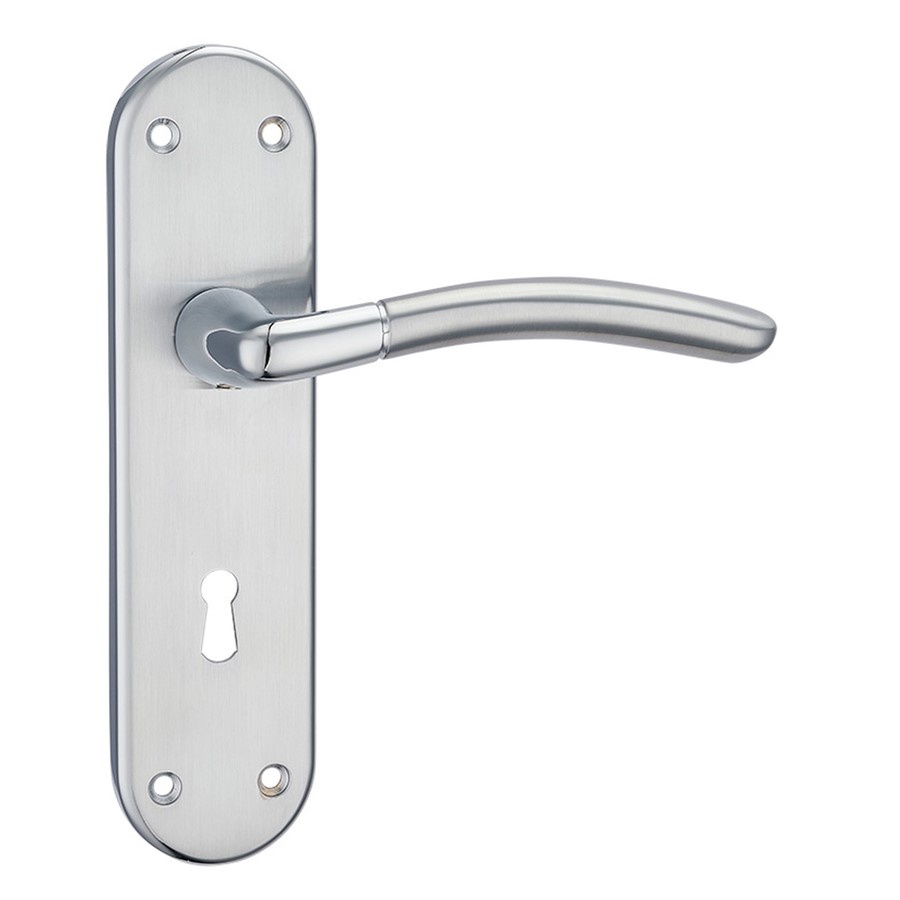 AMALFI LEVER LOCK ON BACKPLATE 184 X 46.7MM SC/PC