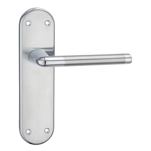 FOKO LEVER LATCH ON BACKPLATE 184 X 46.7MM SC/PC