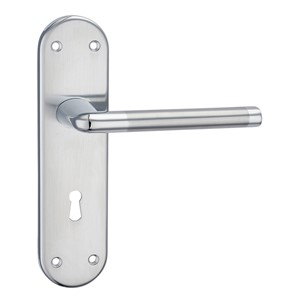 FOKO LEVER LOCK ON BACKPLATE 184 X 46.7MM SC/PC