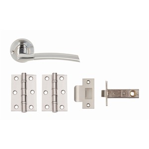 PLUS LEVER ON ROSE PRIVACY, HINGES, LATCH PACK-SSS/PSS