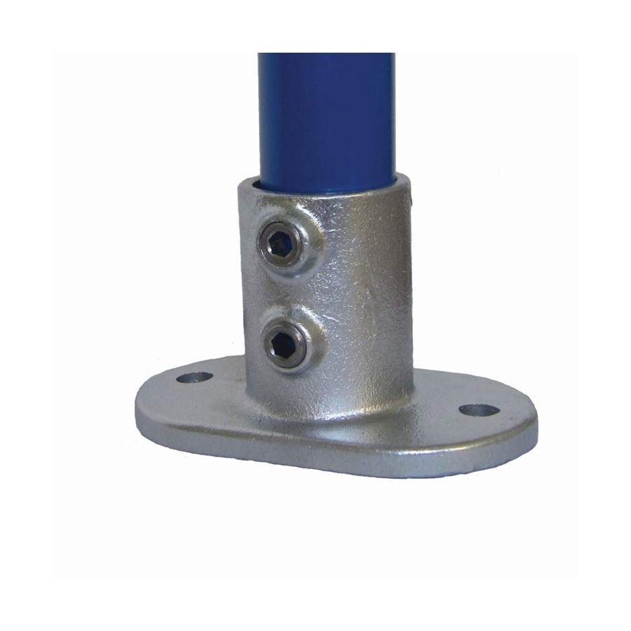 INTERCLAMP GALV FITTING 34MM STD BASE PLATE 132/B