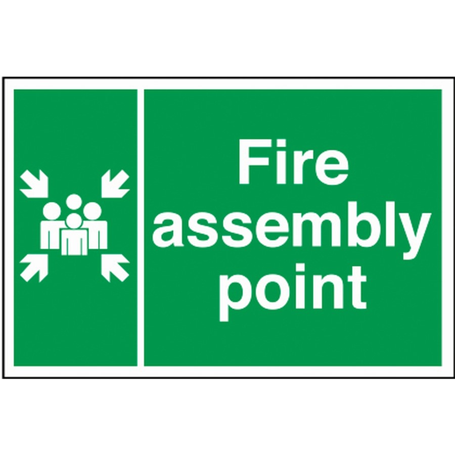 FIRE POINT SIGN  300X200MM RIGID PLASTIC 12029