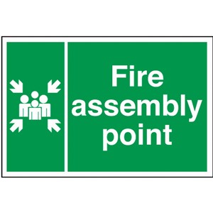 FIRE POINT SIGN  300X200MM RIGID PLASTIC 12029