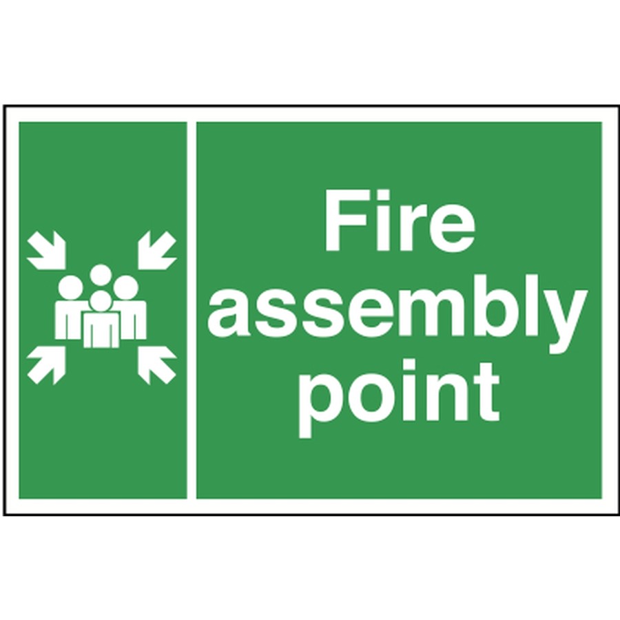 FIRE POINT SIGN  600X400MM RIGID PLASTIC 12031